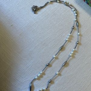Freshwater pearl divert one long necklace.